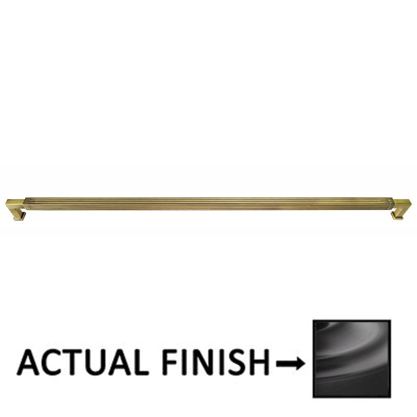 18" Centers Reeded Pull In Oil Rubbed Bronze Lacquered