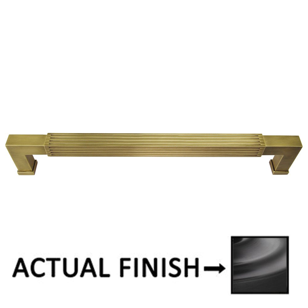 12" Centers Reeded Appliance Pull In Oil Rubbed Bronze Lacquered