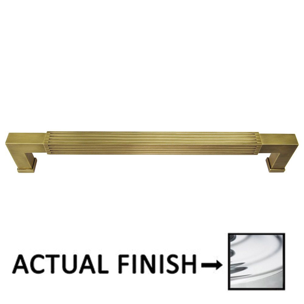 12" Centers Reeded Appliance Pull In Polished Chrome