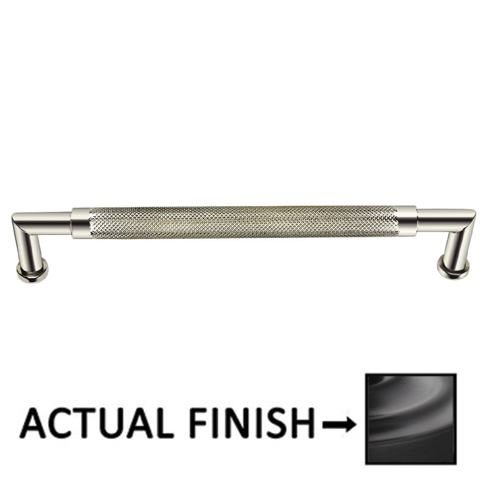 6" Centers Knurled Cabinet Pull In Oil Rubbed Bronze Lacquered