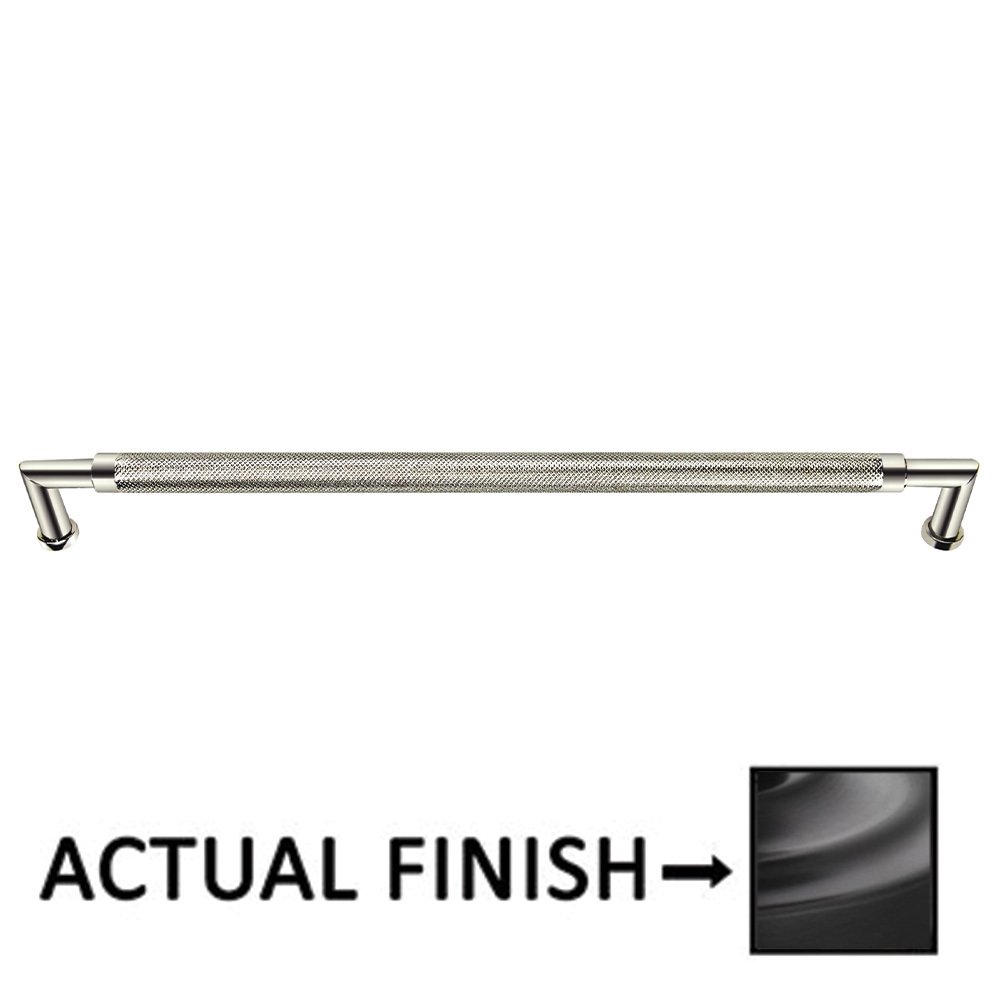 10" Centers Knurled Cabinet Pull In Oil Rubbed Bronze Lacquered