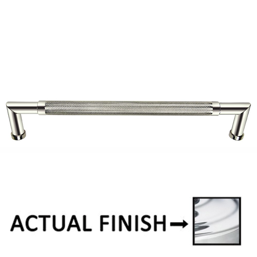 12" Centers Knurled Appliance Pull In Polished Chrome