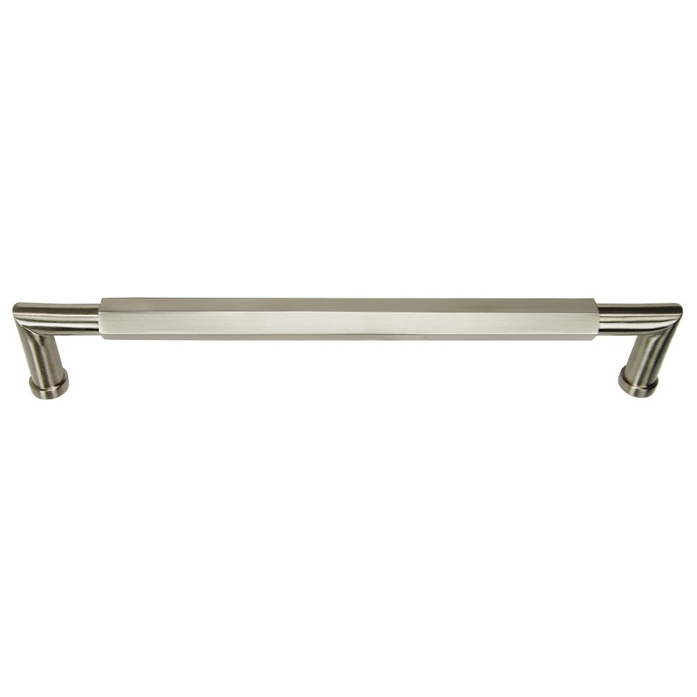 12" Centers Hex Appliance Pull In Satin Nickel