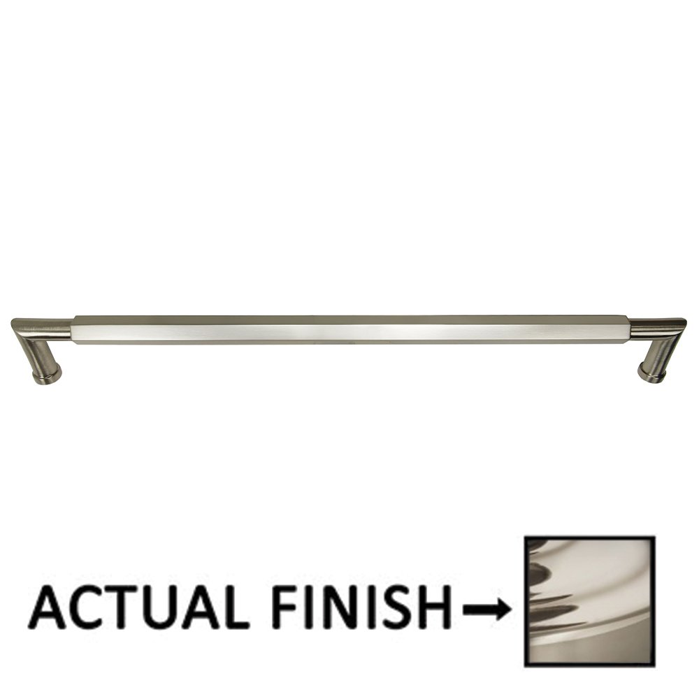 18" Centers Hex Appliance Pull In Polished Nickel Lacquered
