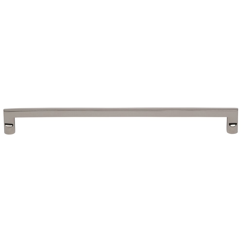12" Centers Wedge Cabinet Pull in Polished Nickel Lacquered