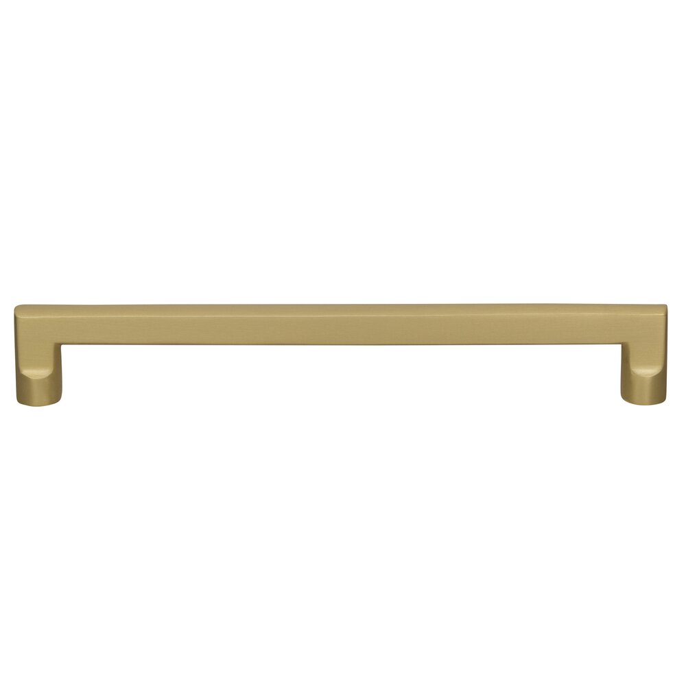 12" Centers Wedge Appliance Pull in Satin Brass Lacquered