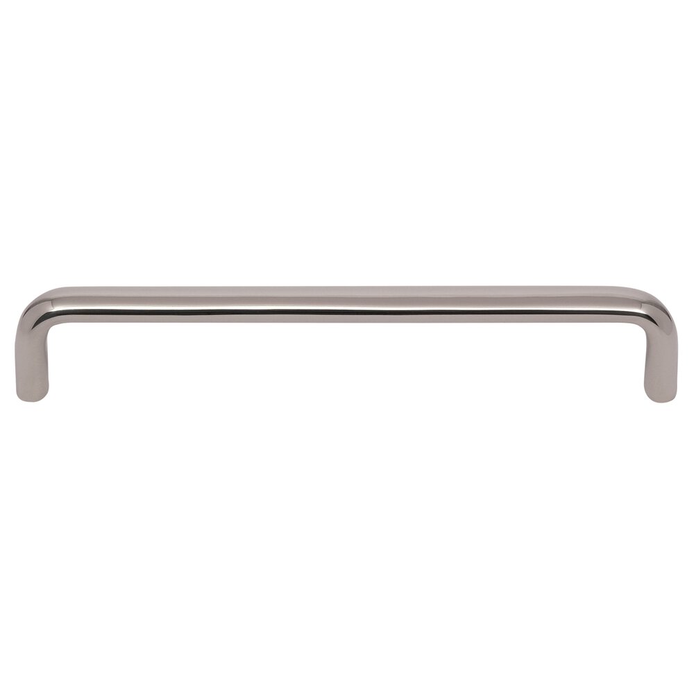 8" Centers Oval Cabinet Pull in Polished Nickel Lacquered