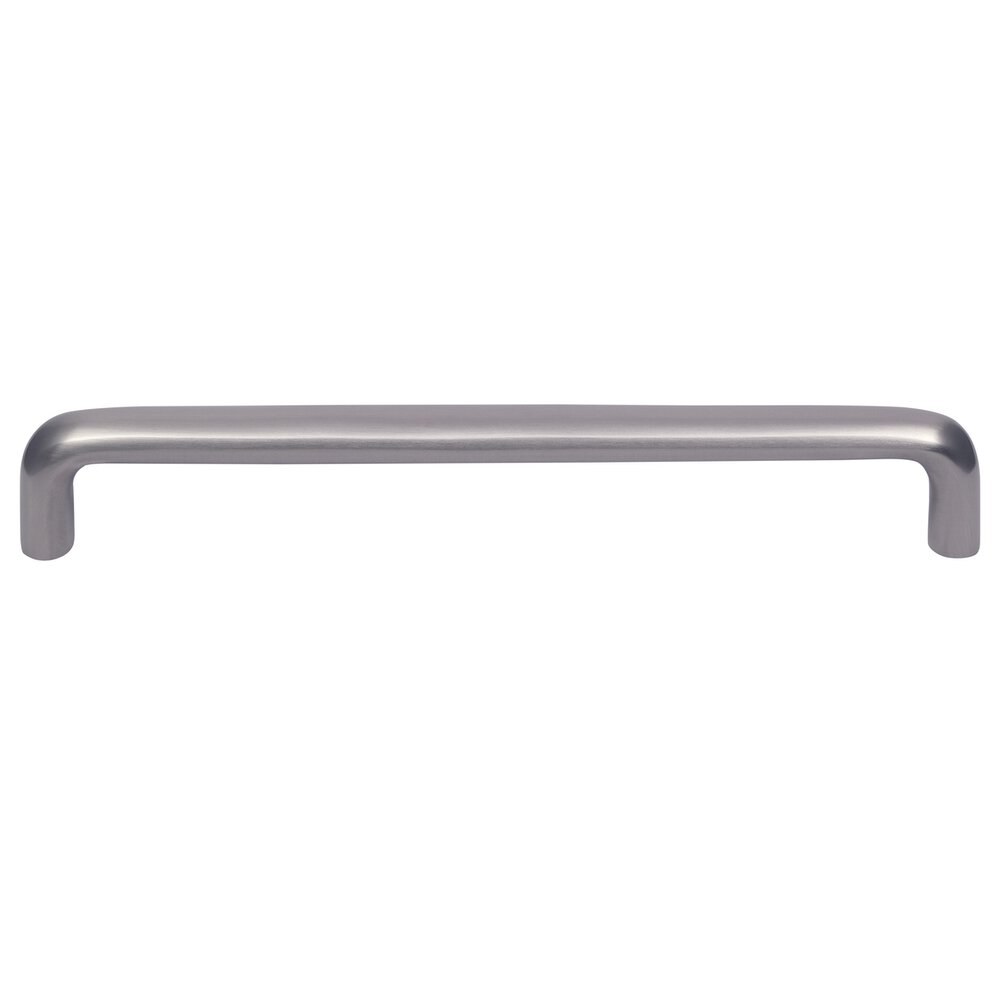 12" Centers Oval Appliance Pull in Satin Nickel Lacquered