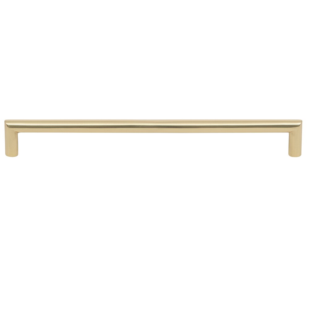 10" Centers Miter Cabinet Pull in Polished Brass Unlacquered
