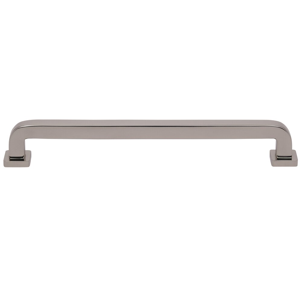12" Centers Square Radius Appliance Pull in Polished Nickel Lacquered
