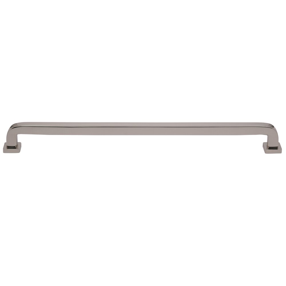 18" Centers Square Radius Appliance Pull in Polished Nickel Lacquered