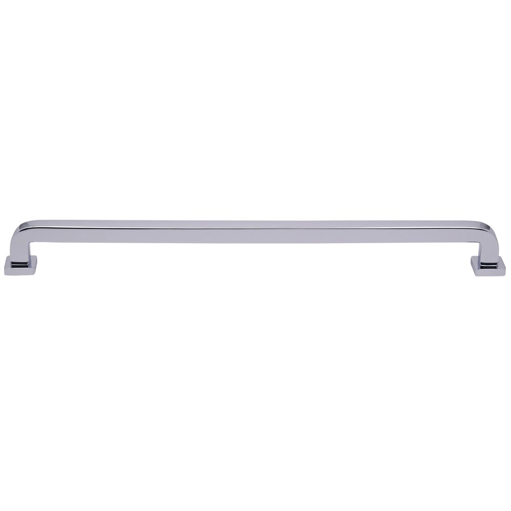 18" Centers Square Radius Appliance Pull in Polished Chrome
