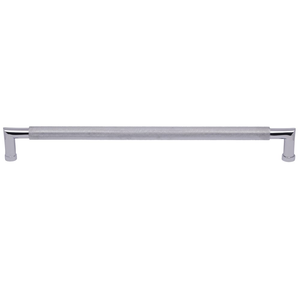 18" Centers Knurled Appliance Pull in Polished Chrome