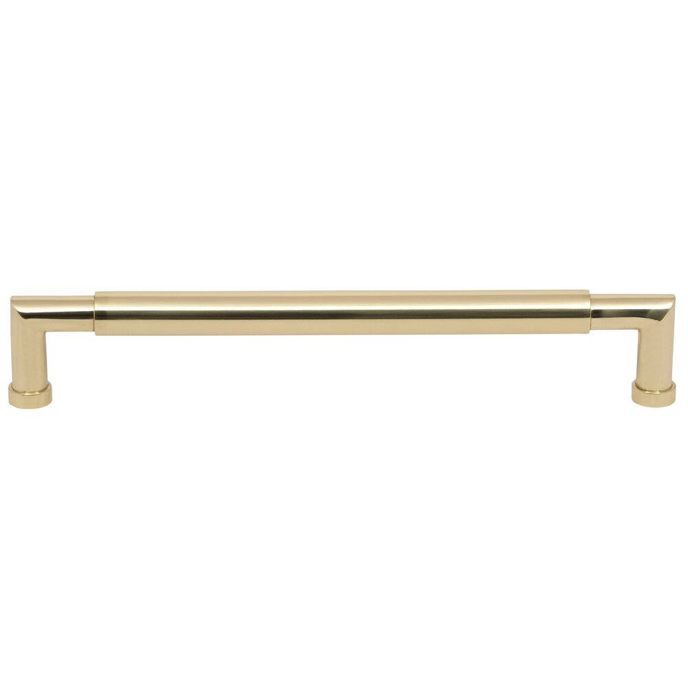 12" Centers Plain Appliance Pull in Polished Brass Unlacquered