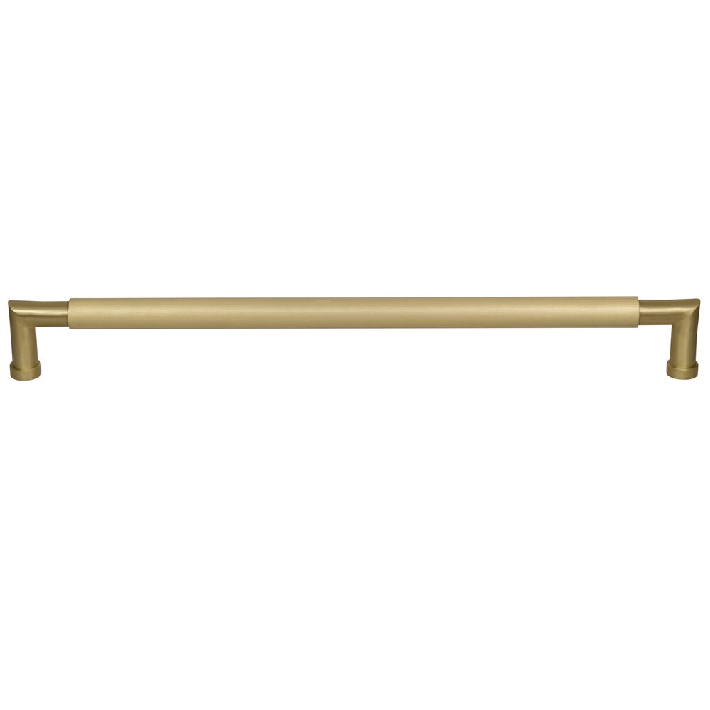 18" Centers Plain Appliance Pull in Satin Brass Lacquered