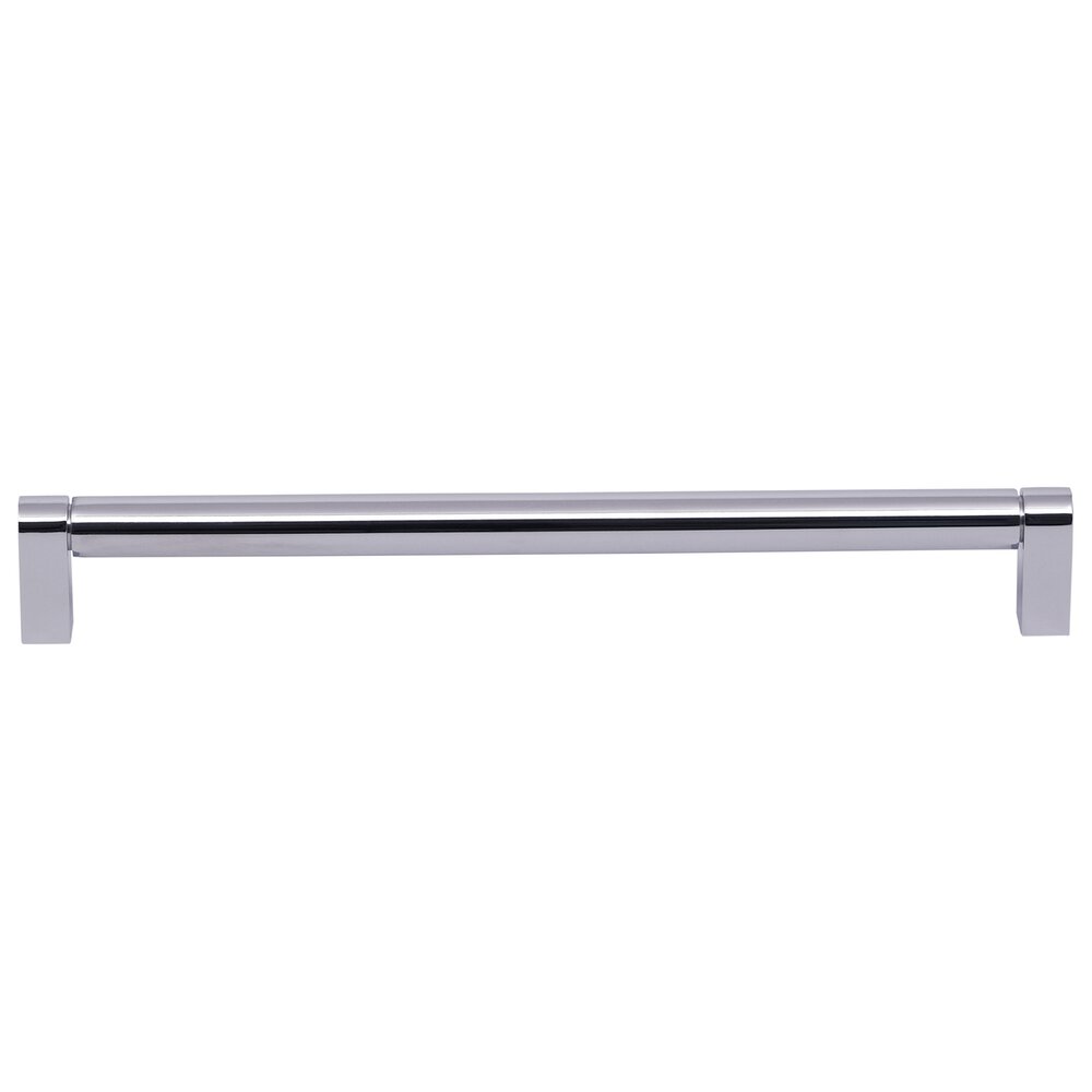 10" Centers Plain Cabinet Pull in Polished Chrome