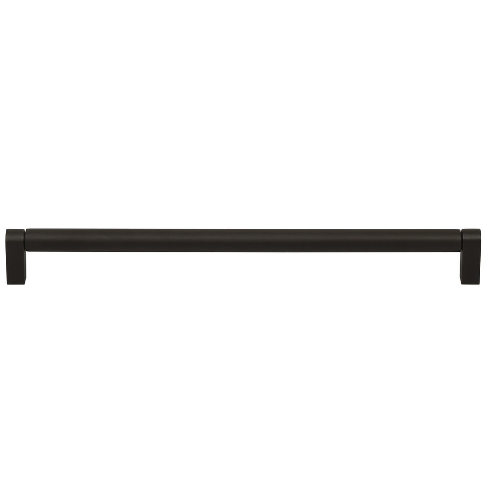 12" Centers Plain Cabinet Pull in Oil Rubbed Bronze Lacquered