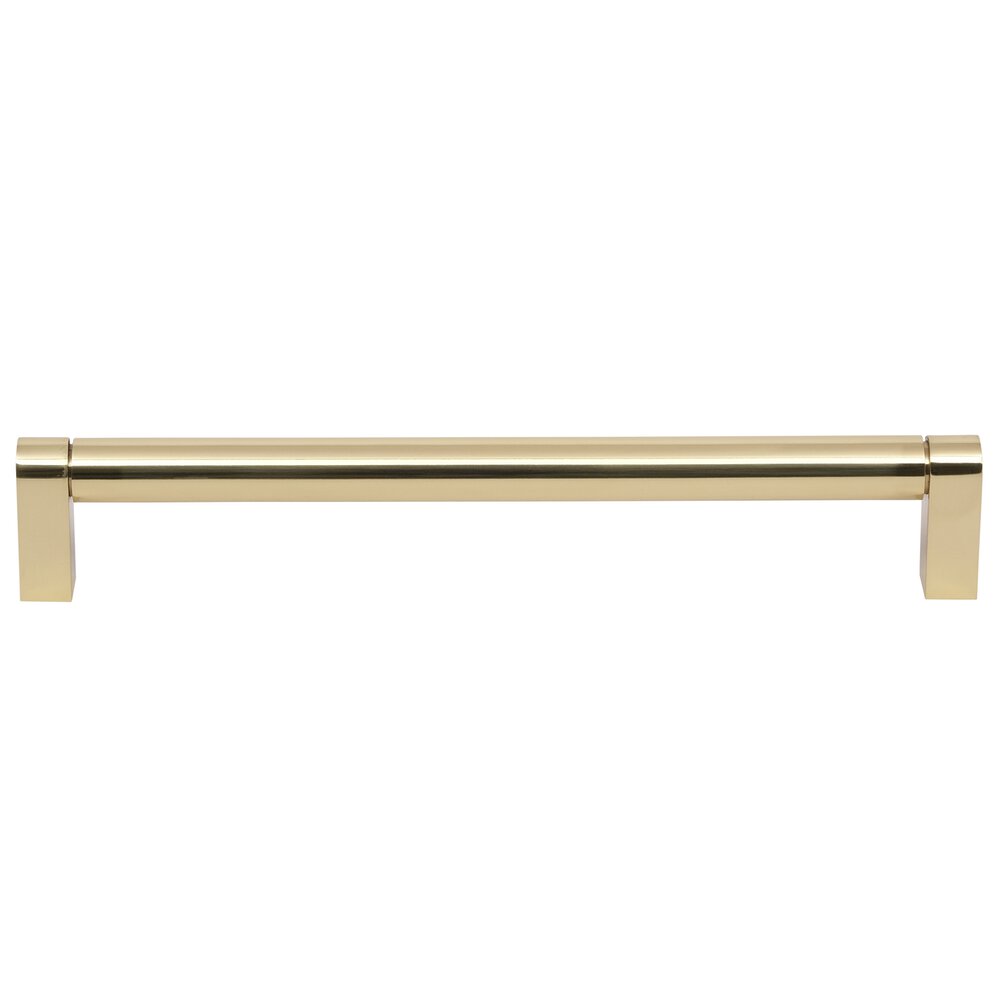 12" Centers Plain Appliance Pull in Polished Brass Unlacquered