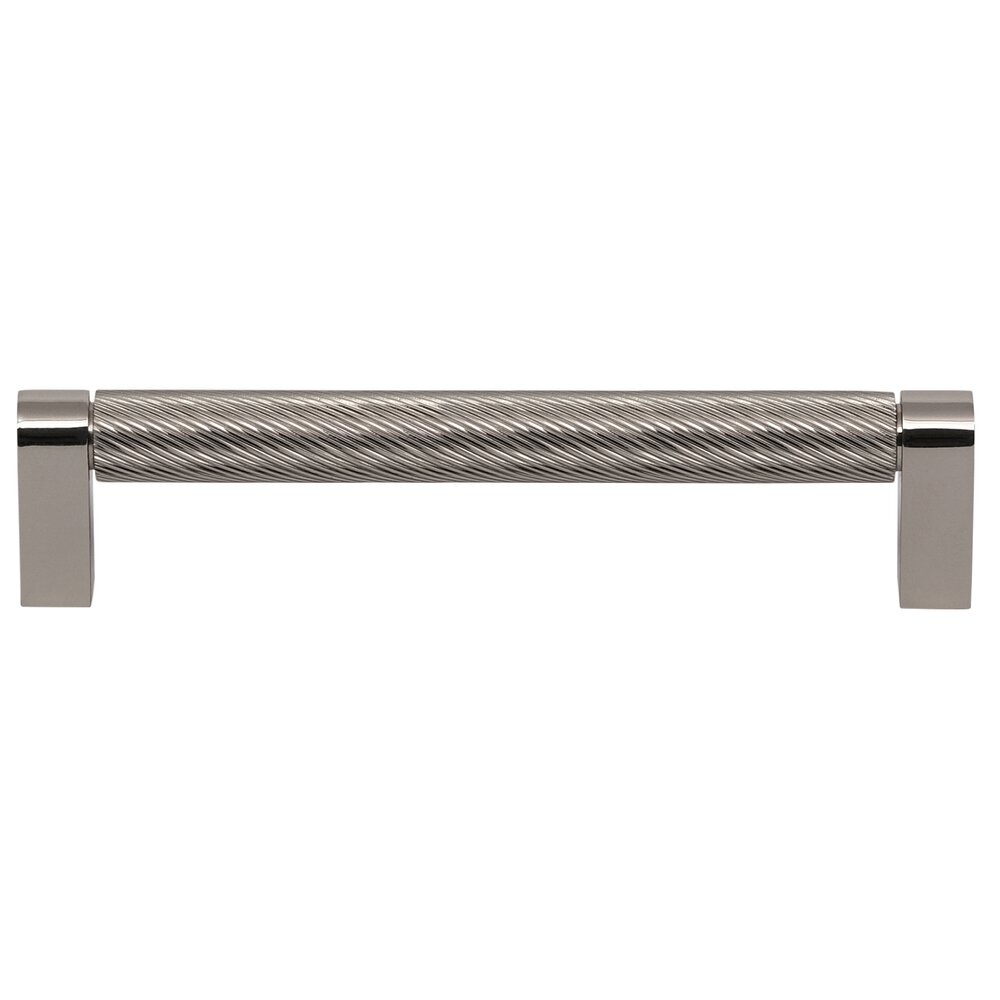 6" Centers Spiral Cabinet Pull in Polished Nickel Lacquered