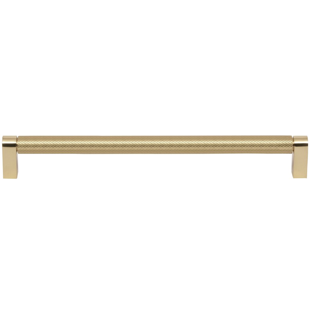 10" Centers Spiral Cabinet Pull in Polished Brass Unlacquered