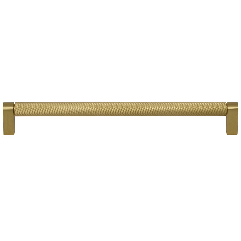 10" Centers Spiral Cabinet Pull in Satin Brass Lacquered
