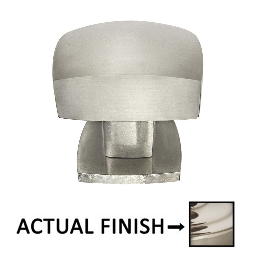 1" Squared Knob In Polished Nickel Lacquered