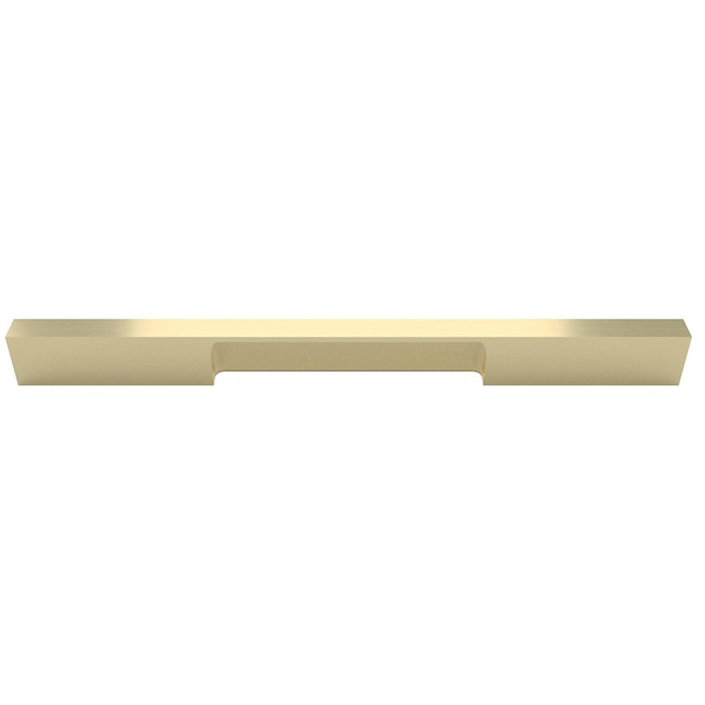 12" Centers Oversized/Appliance Pull in Satin Brass Lacquered