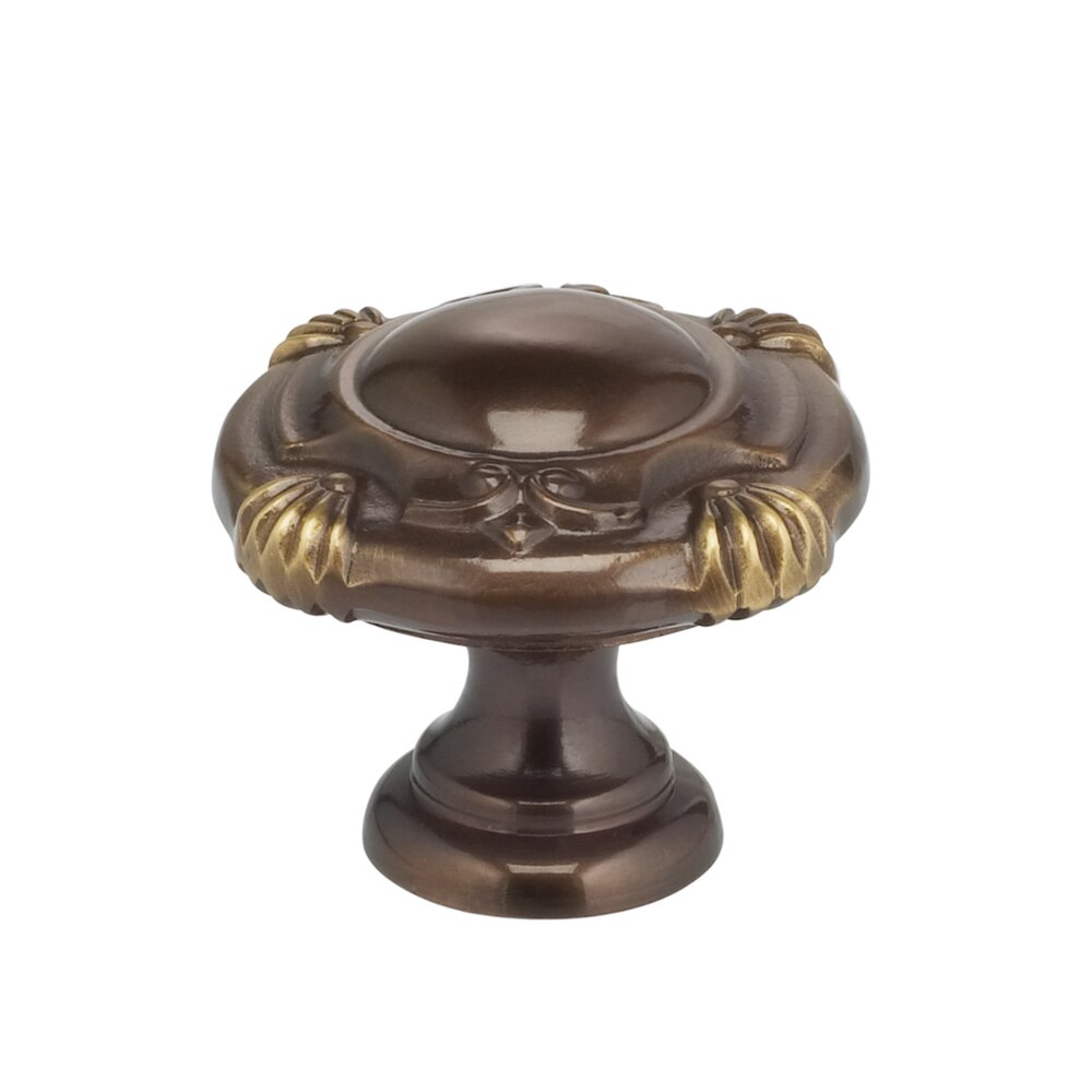 1 1/2" Crest Knob Shaded Bronze Lacquered