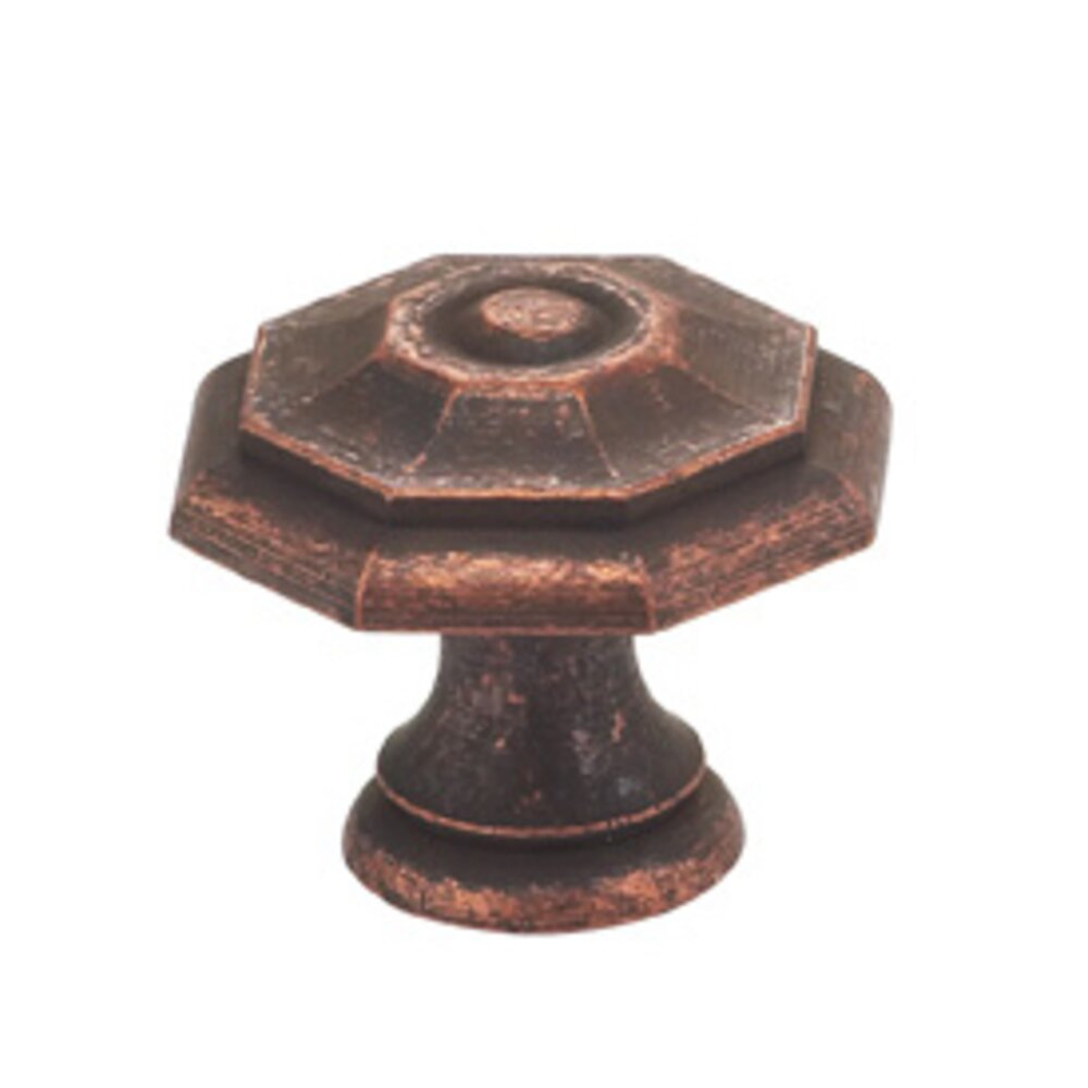 1 9/16" Octagonal Knob Vintage Copper