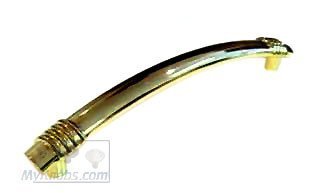 Knuckle Polished Brass Pull 5"