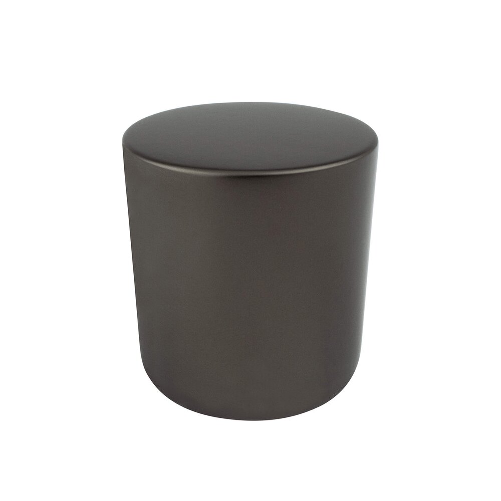 Large Round Knob in Charcoal Gray