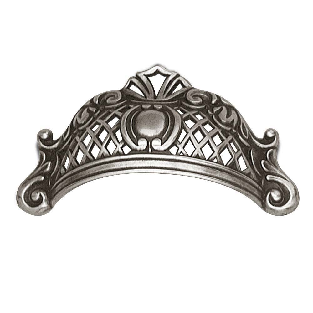 2 1/2" Centers Filigree Cup Pull in Faux Iron