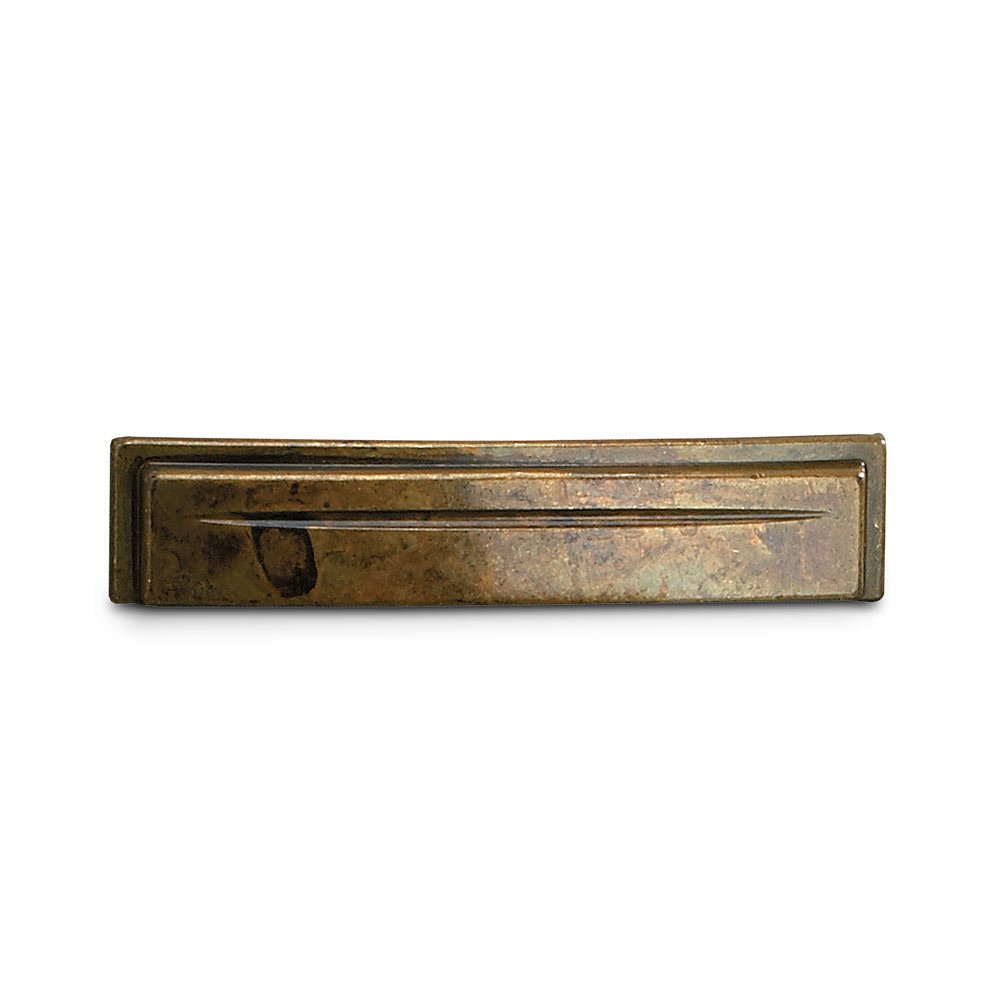 3 3/4" Feng Shui Centers Handle in Oxidized Brass