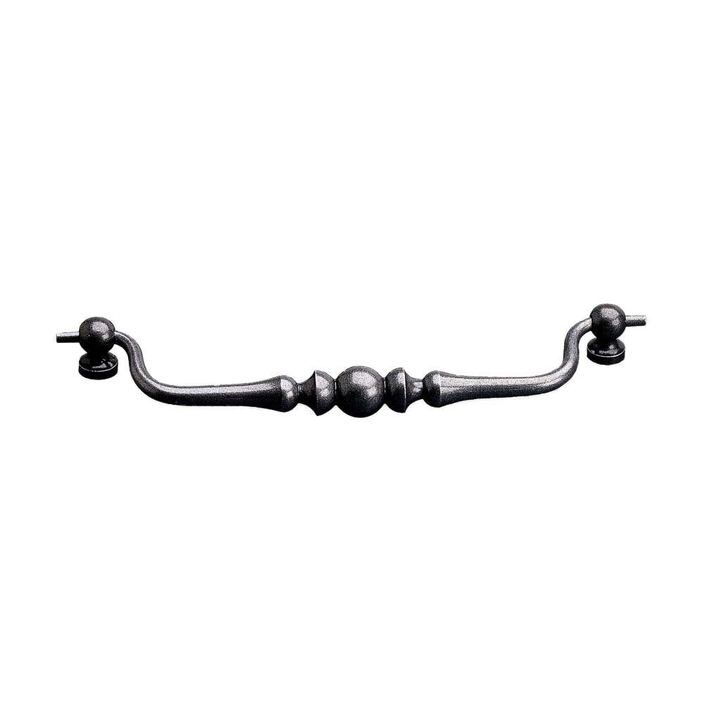 Forged Iron 7" Centers Ball-in-the-Center Drop Pull in Natural Iron