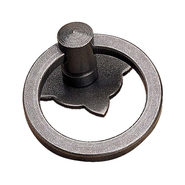 1 3/16" Diameter Plain Ring Pull in Natural Iron