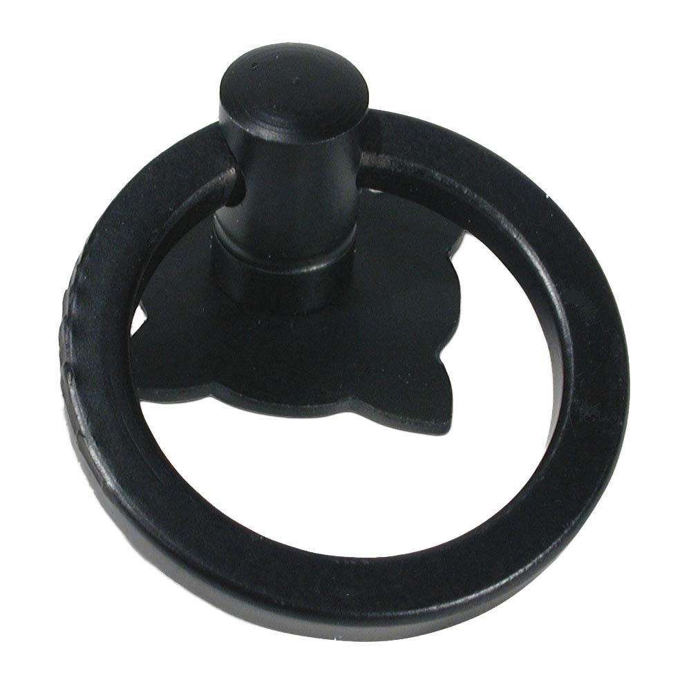 1 9/16" Diameter Plain Ring Pull in Matte Black