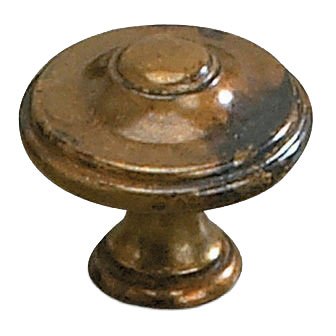 Solid Brass 1 3/8" Diameter Parisian Knob in Oxidized Brass