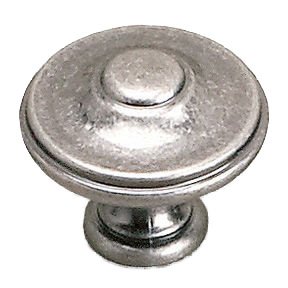 Solid Brass 1 3/8" Diameter Parisian Knob in Faux Iron