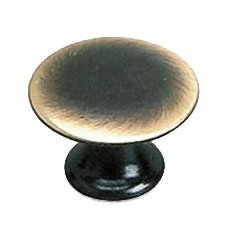 Solid Brass 3/4" Diameter Flat Knob in Satin Bronze