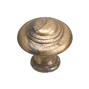Solid Brass 1" Diameter Marseille Knob in Oxidized Brass