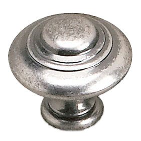Solid Brass 1 3/8" Diameter Marseille Knob in Faux Iron