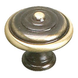 Solid Brass 1 3/8" Diameter Bordeaux Knob in Satin Bronze