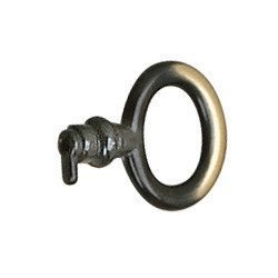 Solid Brass 1 1/2" Long Plain Decorative Mock Key in Satin Bronze