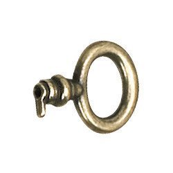 Solid Brass 1 1/2" Long Plain Decorative Mock Key in Burnished Brass