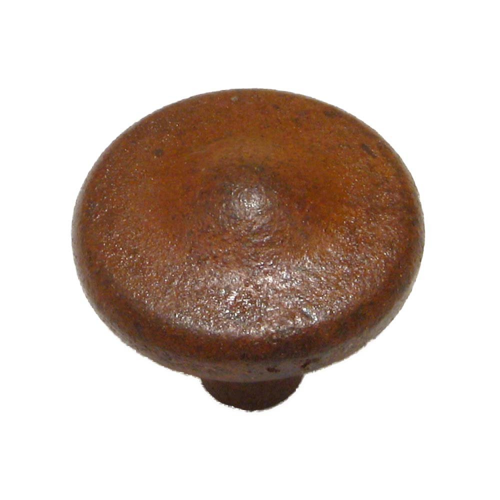 Cast Iron 1 3/8" Diameter Peaked Knob in Rust
