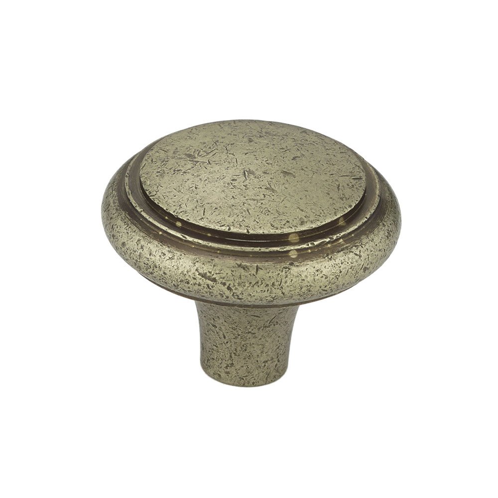 Solid Bronze 1 9/16" Diameter Ridge Knob in Pewter Bronze