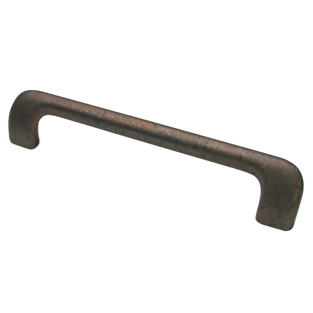 Solid Brass 6 1/4" Centers Off-Set Handle in Spotted Bronze