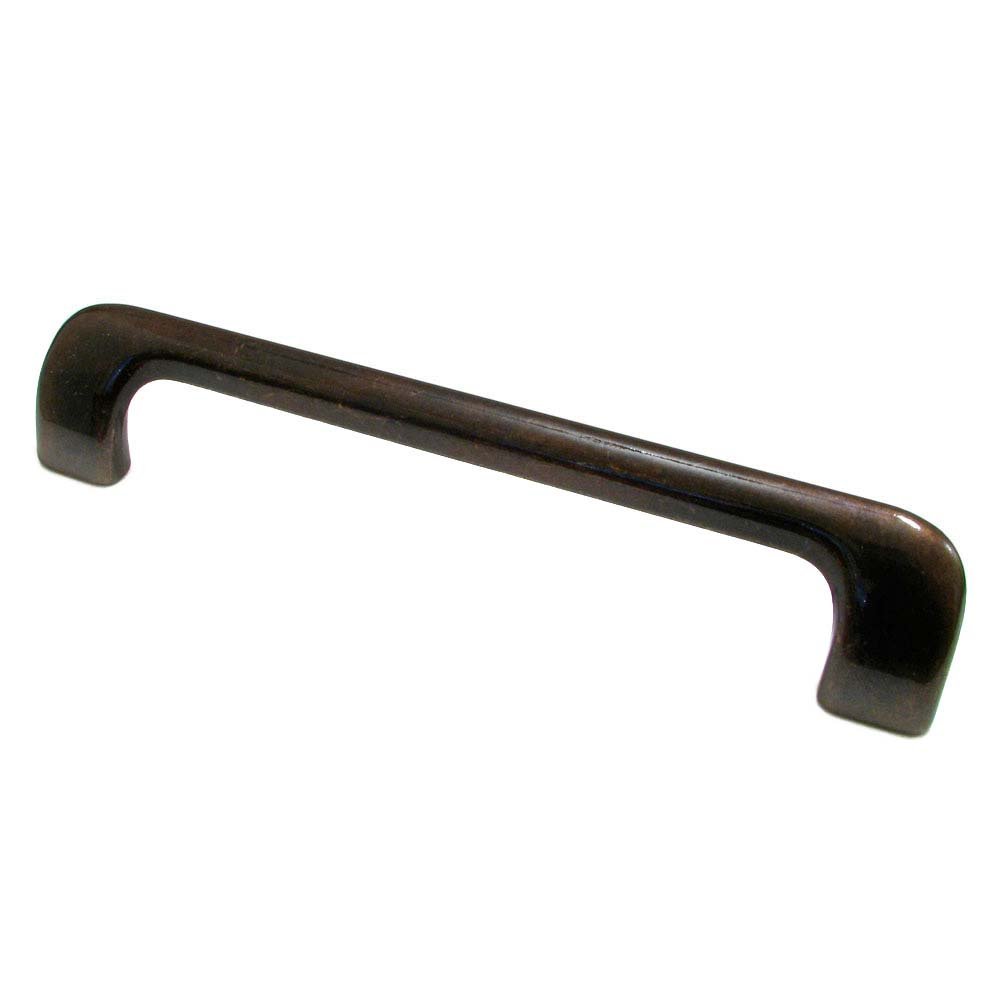 Solid Brass 6 1/4" Centers Off-Set Handle in Shinny Spotted Bronze
