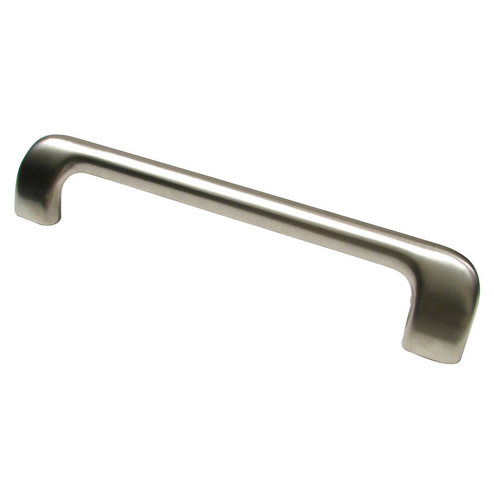 Solid Brass 6 1/4" Centers Off-Set Handle in Brushed Nickel