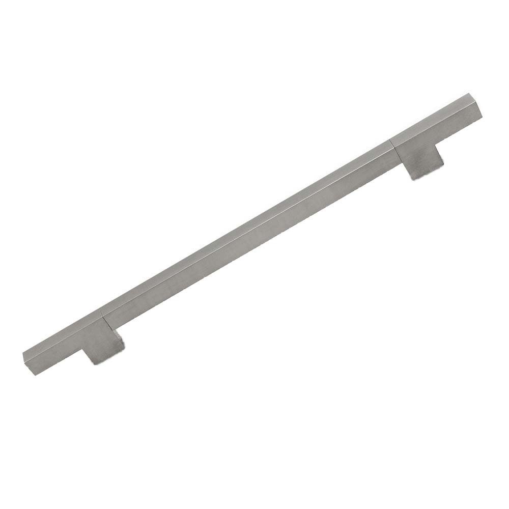 12 5/8" Centers Segmented Appliance Pull with Square Tubing in Brushed Nickel